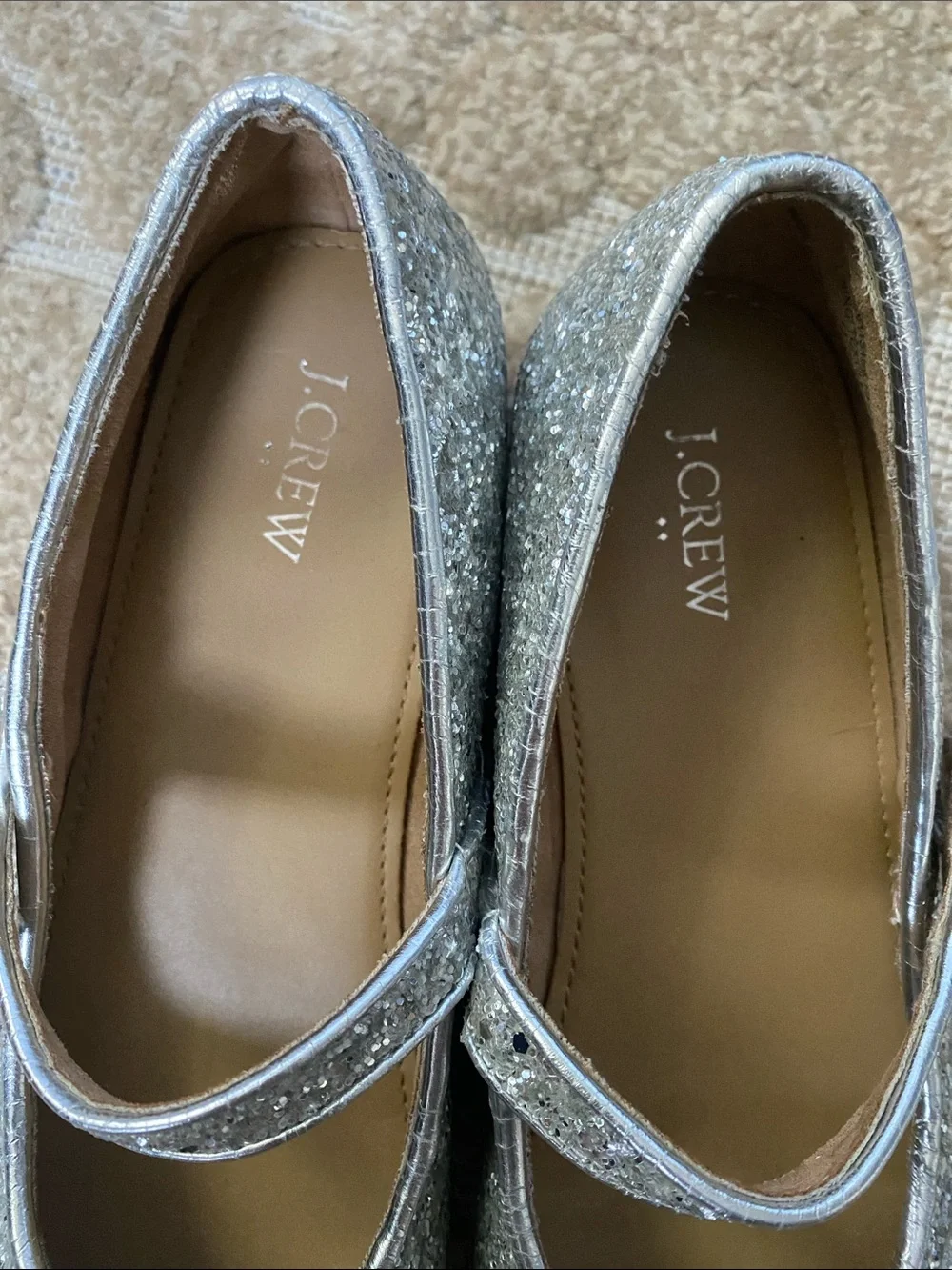 J. Crew sparkling silver